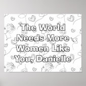 Persoonlijke internationale vrouwendag voor kleure poster (Voorkant)