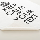 Persoonlijke internetmeme BEHOUD CALM en JOUW TEKS Sherpa Deken (3/4)