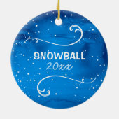 Persoonlijke internetversieringen | Kerstfeest met Keramisch Ornament (Achterkant)