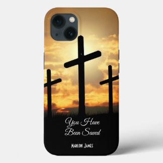 Persoonlijke iPhone 13-Hoesje christenkruis Case-Mate iPhone Case