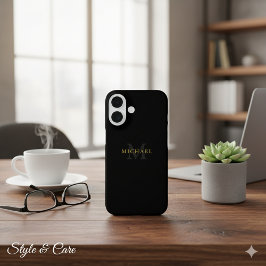 Persoonlijke iPhone 16 Hoes met Naam & Initiaal