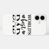 Persoonlijke iPhone 16 Hoes Werelds Beste Papa (Achterkant (horizontaal))