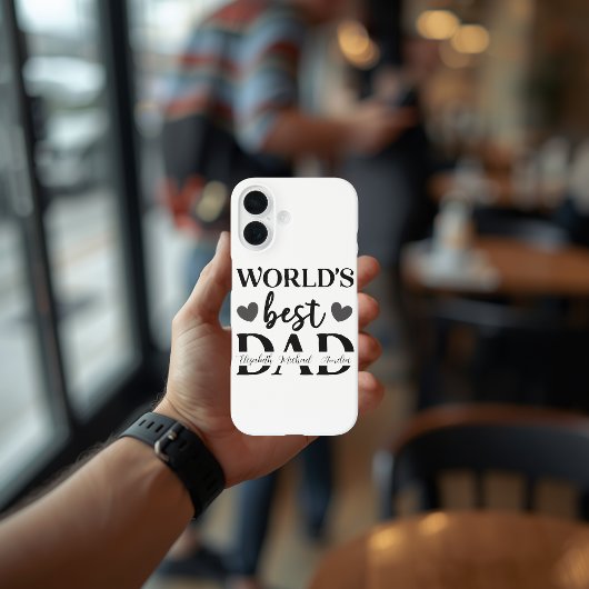 Persoonlijke iPhone 16 Hoes Werelds Beste Papa