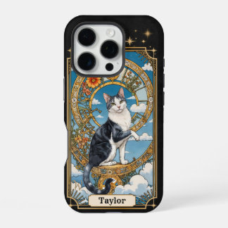 Persoonlijke iPhone 16 Pro Hoesje met Kat Tarotkaa