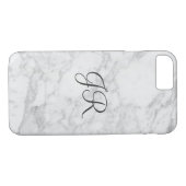 Persoonlijke iPhone 7 hoesje Monogram Modern Marbl (Achterkant (Horizontaal))