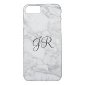 Persoonlijke iPhone 7 hoesje Monogram Modern Marbl (Achterkant)