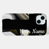 Persoonlijke iPhone Cases Trend Abstract Zwart Wit (Achterkant (horizontaal))