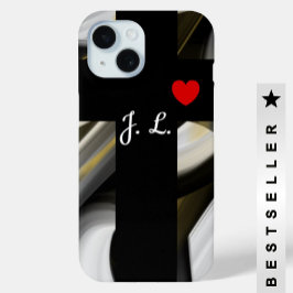 Persoonlijke iPhone Cases Trend Abstract Zwart Wit