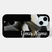 Persoonlijke iPhone Cases Trend Abstract Zwart Wit (Achterkant (horizontaal))