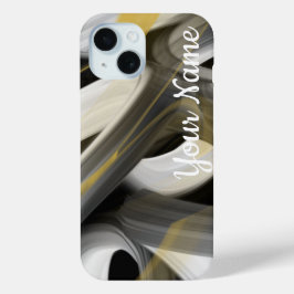 Persoonlijke iPhone Cases Trend Abstract Zwart Wit