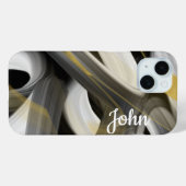 Persoonlijke iPhone Cases Trend Abstract Zwart Wit (Achterkant (horizontaal))