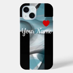 Persoonlijke iPhone-hoesjes Trend Abstract Blue Oc iPhone 15 Case
