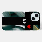 Persoonlijke iPhone hoesjes Trend Abstract Zwart G (Achterkant (horizontaal))