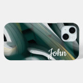 Persoonlijke iPhone hoesjes Trend Abstract Zwart G (Achterkant (horizontaal))