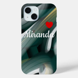 Persoonlijke iPhone hoesjes Trend Abstract Zwart G