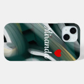 Persoonlijke iPhone Hoesjes Trend Abstract Zwart G (Achterkant (horizontaal))