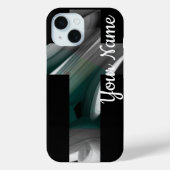 Persoonlijke iPhone hoesjes Trend Abstract Zwart G (Achterkant)