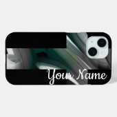 Persoonlijke iPhone hoesjes Trend Abstract Zwart G (Achterkant (horizontaal))