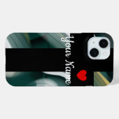 Persoonlijke iPhone hoesjes Trend Abstract Zwart G (Achterkant (horizontaal))