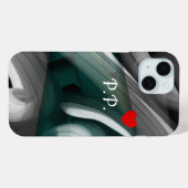 Persoonlijke iPhone hoesjes Trend Abstract Zwart G (Achterkant (horizontaal))