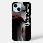 Persoonlijke iPhone hoesjes Trend Abstract zwart p (Achterkant)