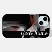 Persoonlijke iPhone hoesjes Trend Abstract zwart p (Achterkant (horizontaal))