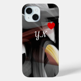 Persoonlijke iPhone hoesjes Trend Abstract zwart p