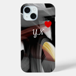 Persoonlijke iPhone hoesjes Trend Abstract zwart p
