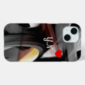 Persoonlijke iPhone hoesjes Trend Abstract zwart p (Achterkant (horizontaal))
