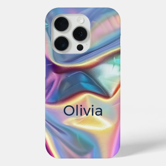 Persoonlijke Iridescente Hoesje voor Telefoon | Aa (Achterkant)