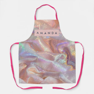 Persoonlijke Iridiserende Pastelkleurige Glitter S Schort