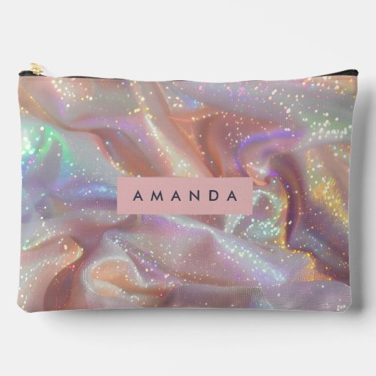 Persoonlijke Iridiserende Pastelkleurige Glitters Etui (Voorkant)