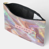 Persoonlijke Iridiserende Pastelkleurige Glitters Etui (Open)