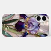 Persoonlijke Iris Bloem Hoesje Elegant (Achterkant (horizontaal))