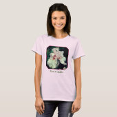 Persoonlijke Irisbloem met Baard van Perzik T-shirt (Voorkant volledig)