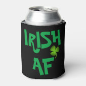 Persoonlijke Irish AF Shamrock Black Koelbox Blikjeskoeler (Blikje Voorkant)