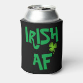 Persoonlijke Irish AF Shamrock Black Koelbox Blikjeskoeler (Blikje Achterkant)