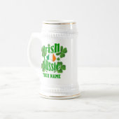 Persoonlijke Irish Australian St Patrick's day Bierpul (Voorkant links)
