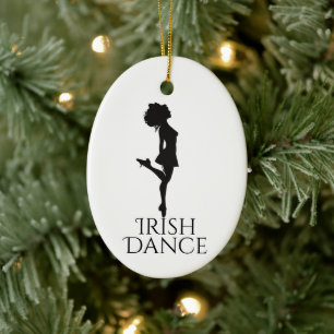 Persoonlijke Irish Dance Hard Shoe Kerstmis Keramisch Ornament