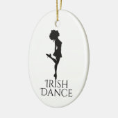 Persoonlijke Irish Dance Hard Shoe Kerstmis Keramisch Ornament (Links)