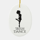 Persoonlijke Irish Dance Hard Shoe Kerstmis Keramisch Ornament (Voorkant)