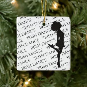 Persoonlijke Irish Dance Hard Shoe Kerstmis Keramisch Ornament