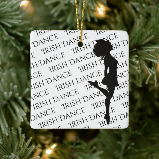 Persoonlijke Irish Dance Hard Shoe Kerstmis Keramisch Ornament (Boom)
