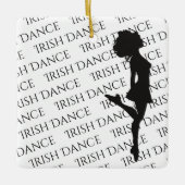 Persoonlijke Irish Dance Hard Shoe Kerstmis Keramisch Ornament (Voorkant)