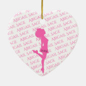 Persoonlijke Irish Dance Hard Shoe Kerstmis Keramisch Ornament (Achterkant)