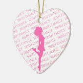 Persoonlijke Irish Dance Hard Shoe Kerstmis Keramisch Ornament (Links)