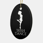 Persoonlijke Irish Dance Hard Shoe Kerstmis Keramisch Ornament (Links)