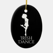 Persoonlijke Irish Dance Hard Shoe Kerstmis Keramisch Ornament (Voorkant)