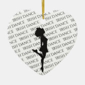 Persoonlijke Irish Dance Hard Shoe Kerstmis Keramisch Ornament (Voorkant)