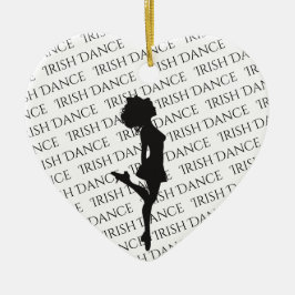 Persoonlijke Irish Dance Hard Shoe Kerstmis Keramisch Ornament
